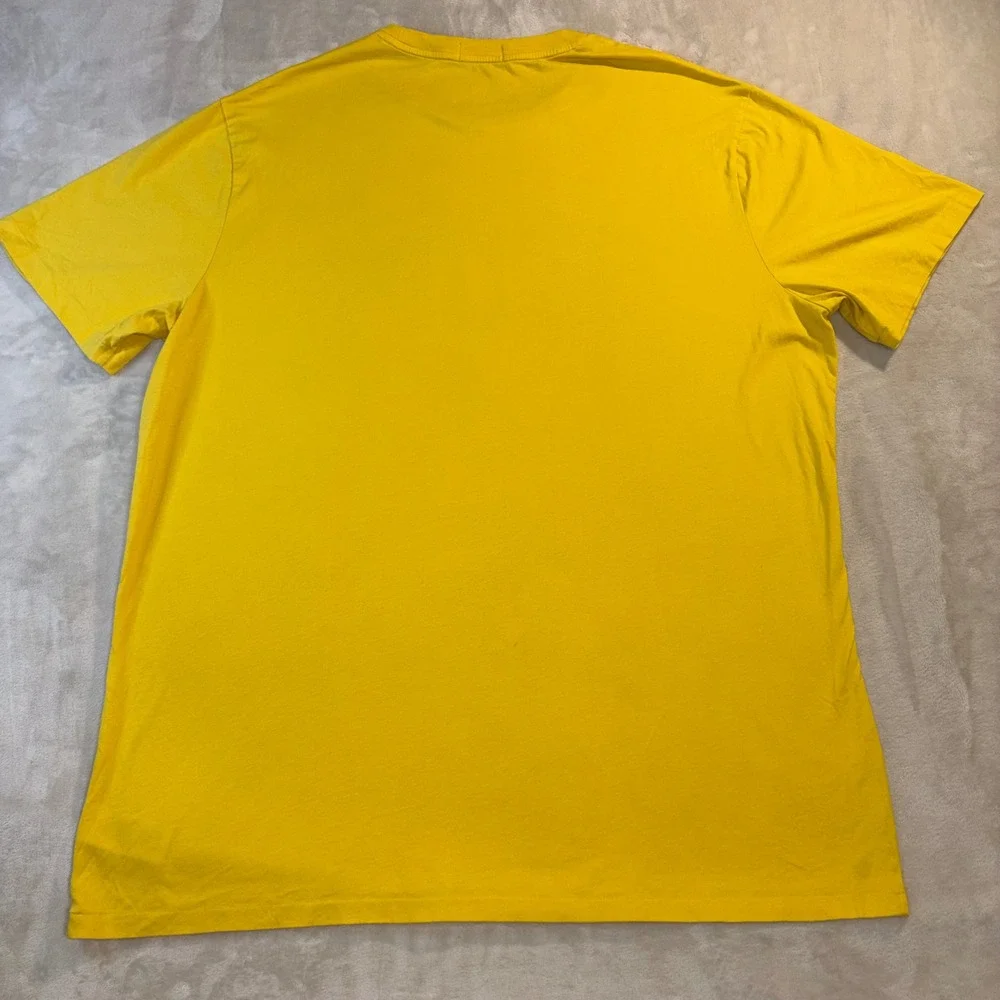 Polo Ralph Lauren Mens 2XLT Yellow Graphic T-Shirt 1967 Logo Short Sleeve Tee